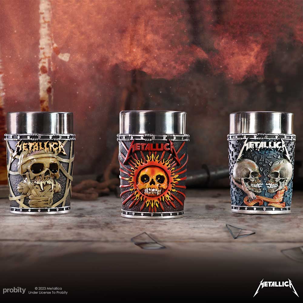Metallica Pushead Art Collectible Shot Glass set