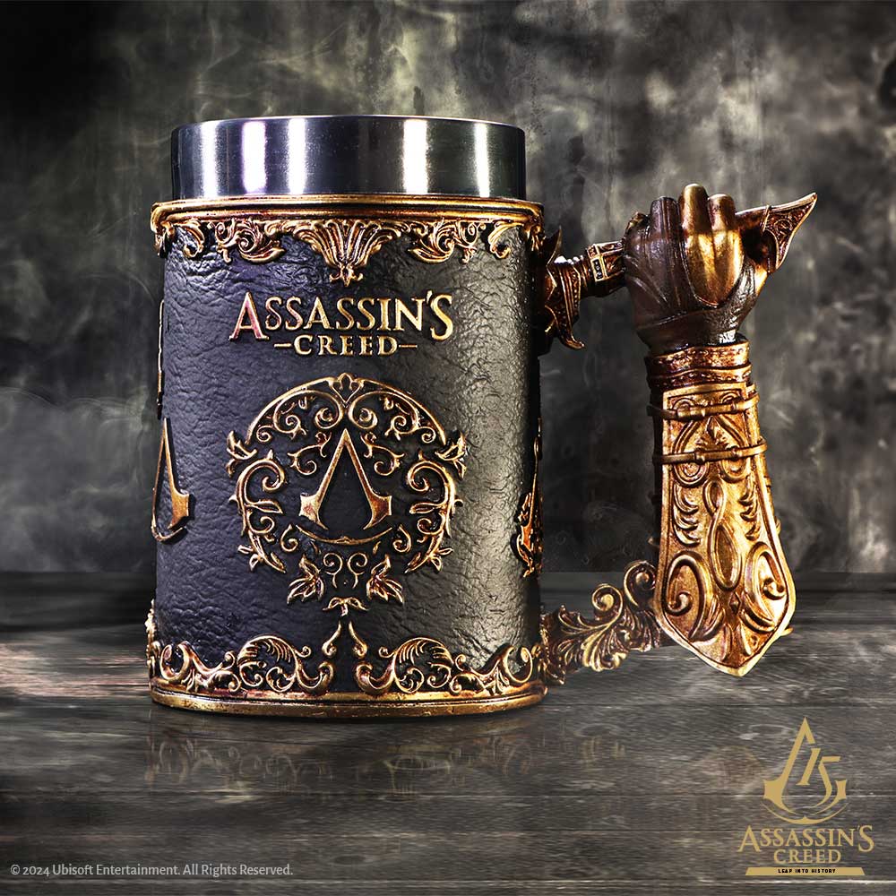 Assassin's Creed Through the Ages Black and Gold Tankard