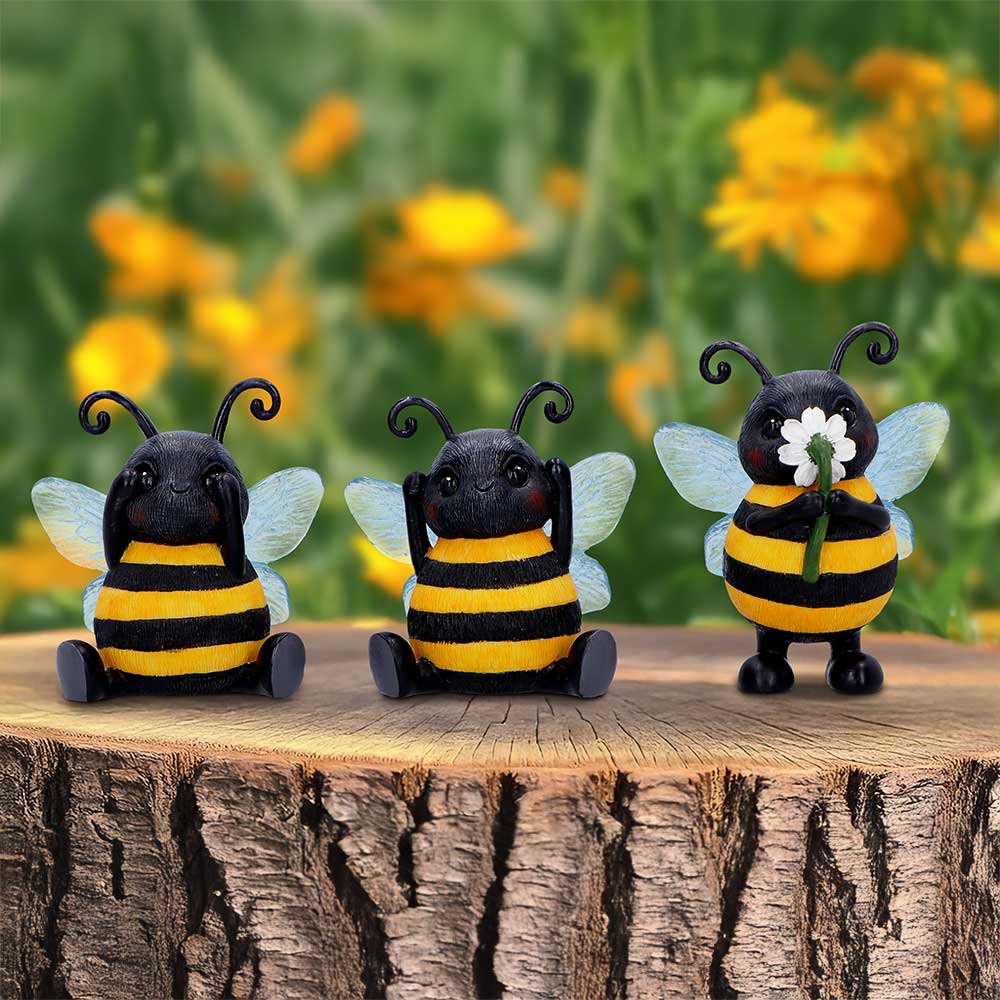 Three Wise Bees Figurines by Nemesis Now