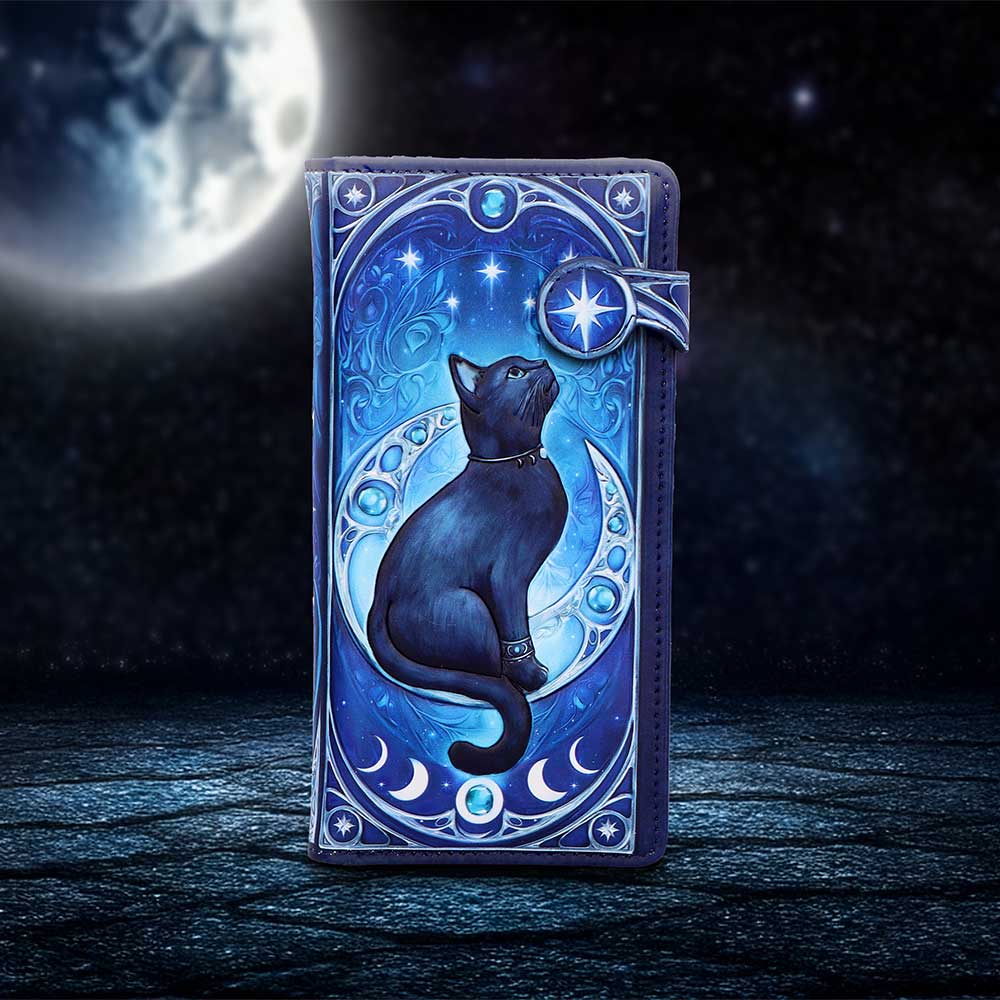 Personalised Feline Constellation Embossed Purse