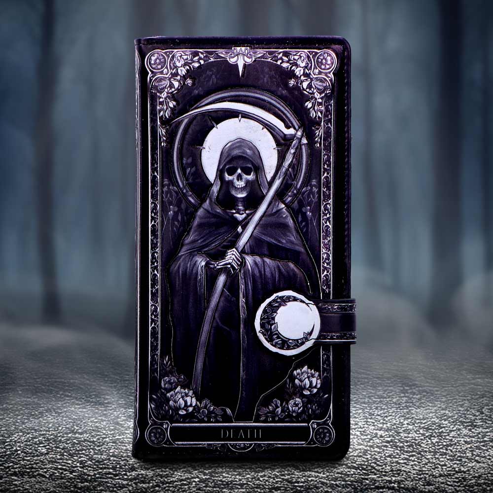 Skeleton Tarot Gothic Embossed Purse