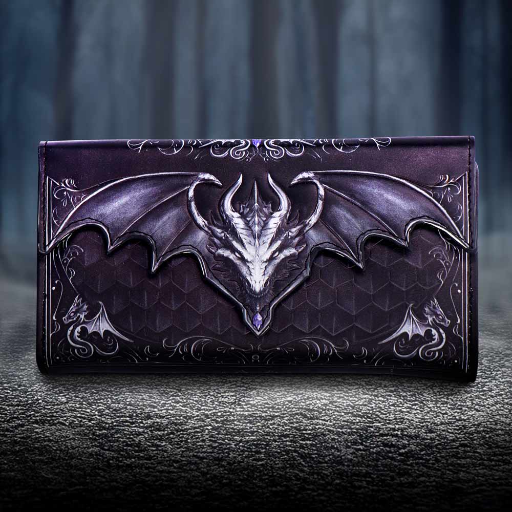 Dragon Scale Embossed Gothic Purse 9.5cm