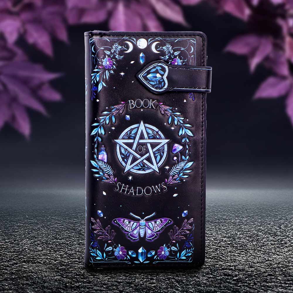 Book of Shadows Embossed Gothic Purse 18.5cm