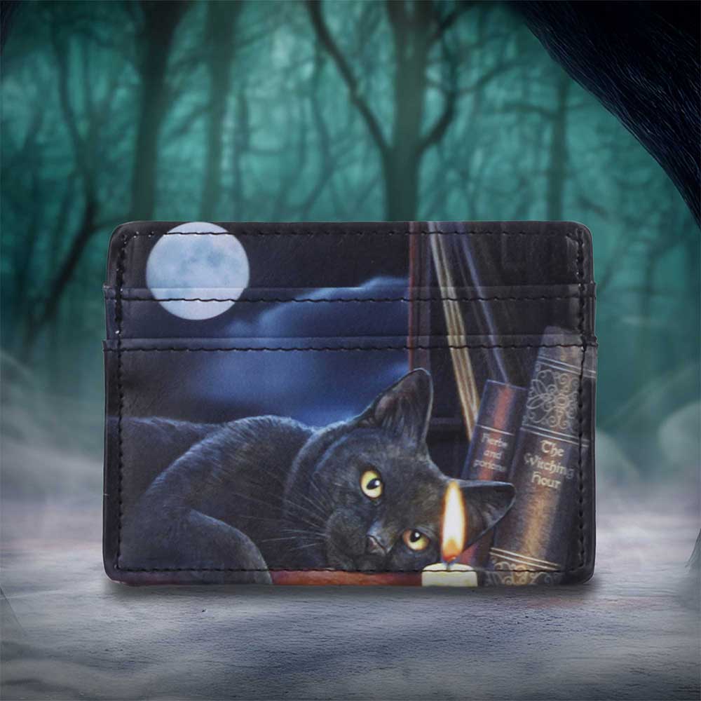 Witching Hour Lisa Parker Card Holder for Gothic Cat Lovers
