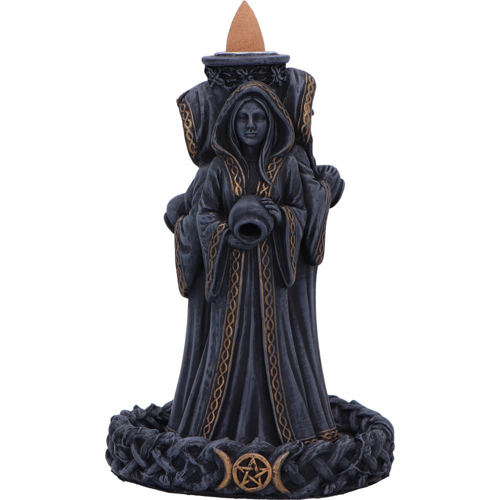 Mother Maiden Crone Backflow Incense Burner 18cm