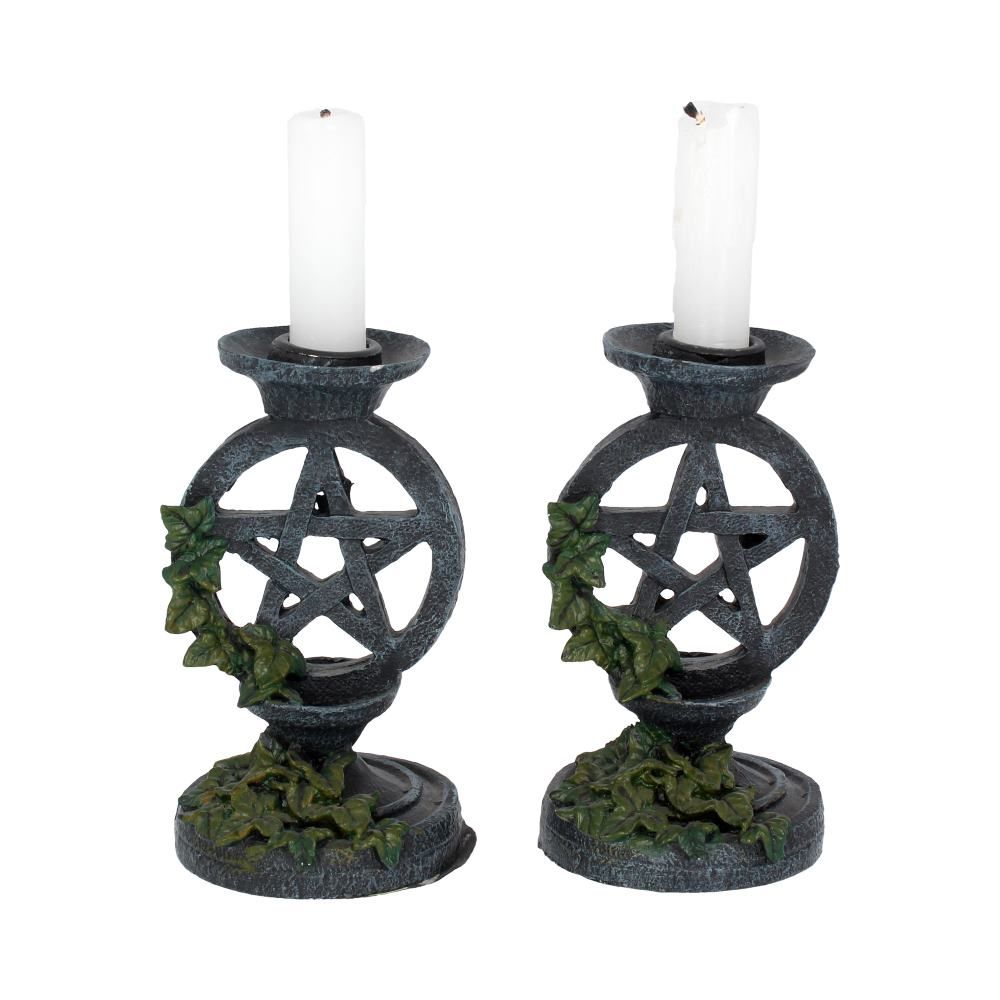 Aged Pentagram Candlesticks  Nemesis Now Wholesale Giftware