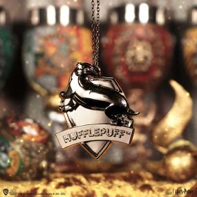 Harry Potter Hufflepuff Crest (Silver) Hanging Ornament 6cm