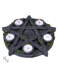Wiccan Pentagram Tea light Holder 25.5cm Witchcraft & Wiccan Withcraft and Wiccan Product Guide