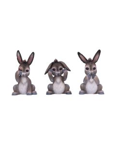 Three Wise Donkeys 11cm Animals New in Stock