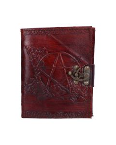 Pentagram Leather Emboss Journal+Lock(SIW) Witchcraft & Wiccan Wiccan & Witchcraft