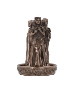 Triple Goddess Backflow Incense Burner 18cm Maiden, Mother, Crone Backflow