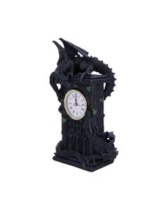 Duelling Dragons Clock (26cm) Dragons Gothic