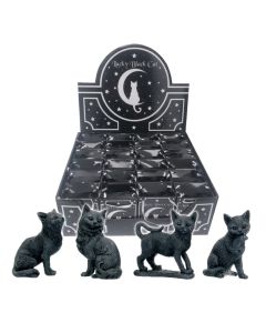 Lucky Black Cats 9cm (Display of 24) Cats All Animals