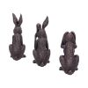 Three Wise Hares 14cm Hares Gifts Under £100