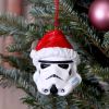 Stormtrooper Santa Hat Hanging Ornament 8.3cm Sci-Fi Hanging Ornaments