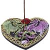 Dragon Love Incense Burner 14cm Dragons New in Stock