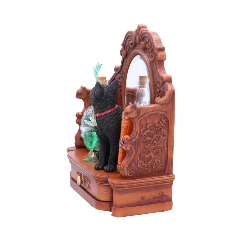 Figurine Lisa Parker 'Chat Absinthe Et Fée Verte' - 21,5 Cm, Résine Peinte à La Main, Collection