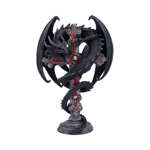 Gothic Guardian Candle Holder (AS) 26.5cm Dragons Back in Stock