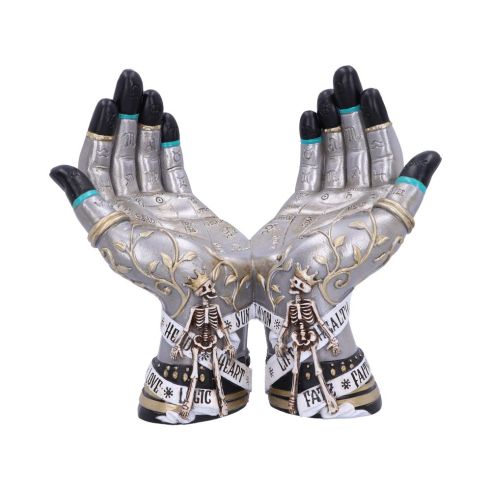 Hands of the Future Crystal Ball Holder 20cm Palmistry Gifts Under £100