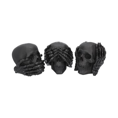 Dark See No, Hear No, Speak No Evil Skulls (S/3) Skulls Sale Items