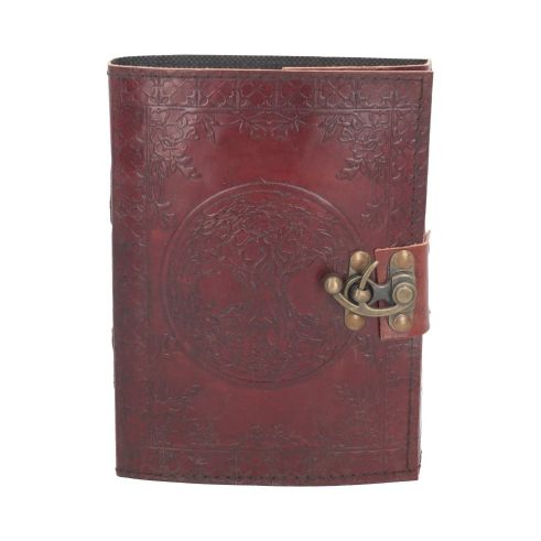 Tree Of Life Leather Journal w/lock 15 x 21cm Witchcraft & Wiccan Back in Stock