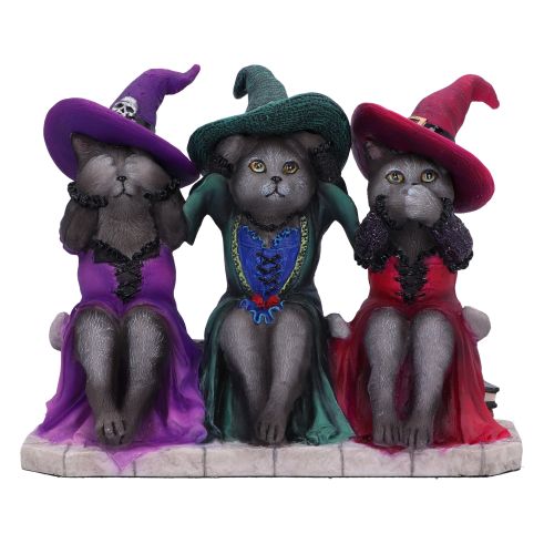 Three Wise Witchy Kittys 15.3cm Cats Back in Stock