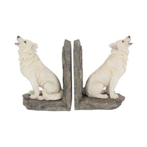 Wardens of the North Bookends 20.3cm Wolves Back in Stock