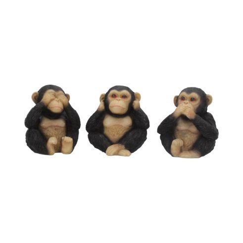 Three Wise Chimps 8cm Apes & Primates Back in Stock