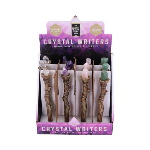Crystal Writers-Crystal Sceptre Pens Display of 12 Unspecified Back in Stock