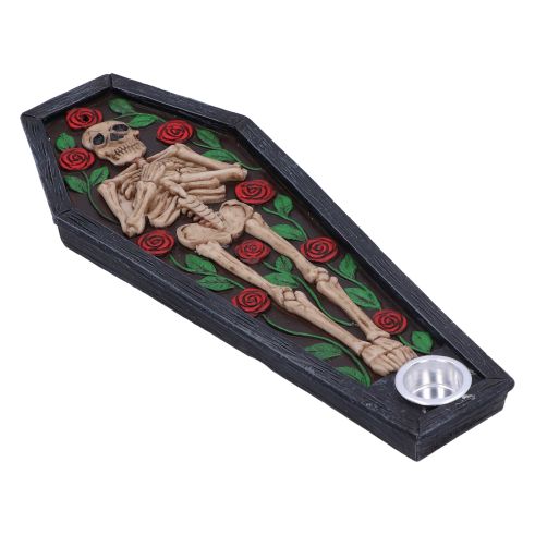 Rest in Roses Incense Burner 21.5cm Skeletons Gifts Under £100