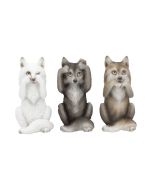 Three Wise Wolves 10cm Wolves Back in Stock