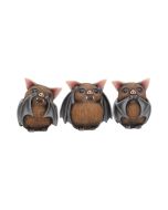 Three Wise Bats 8.5cm Bats NN Small Figurines