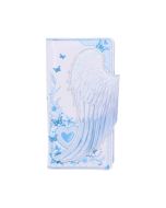 White Angel Wings Embossed Purse 18.5cm Angels Gifts Under £100