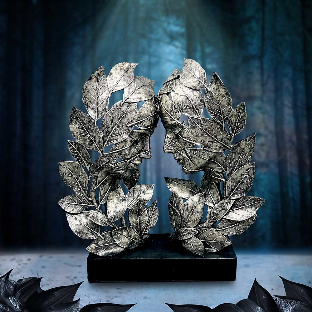 Natural Emotion - Love Silver Statue 31cm