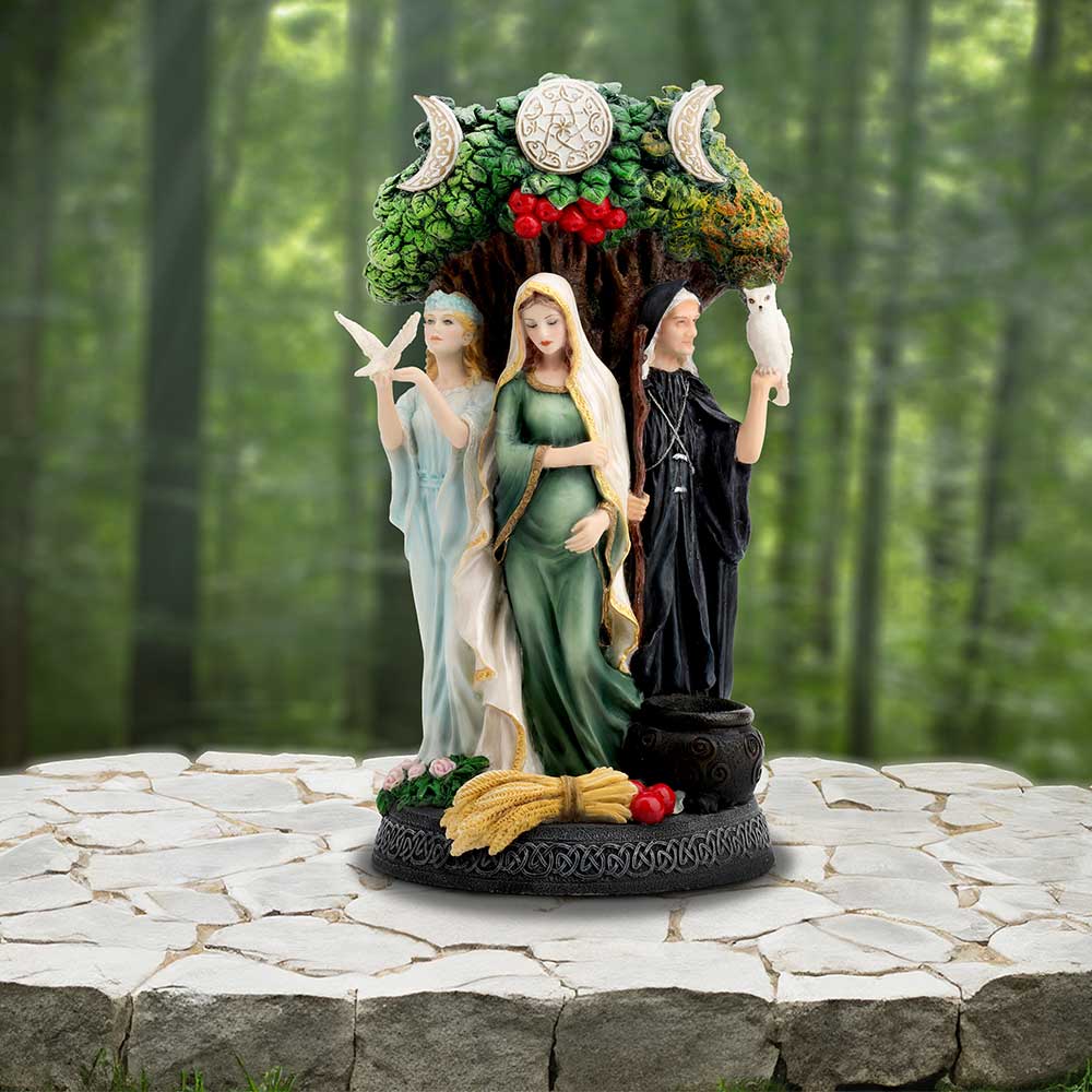 Maiden, Mother, Crone (Painted) Figurine 26cm