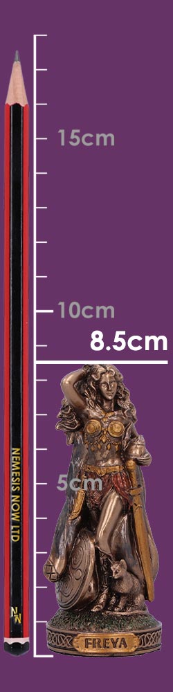 Freya Goddess of Love and Fertility Mini Bronze Figurine 8.5cm