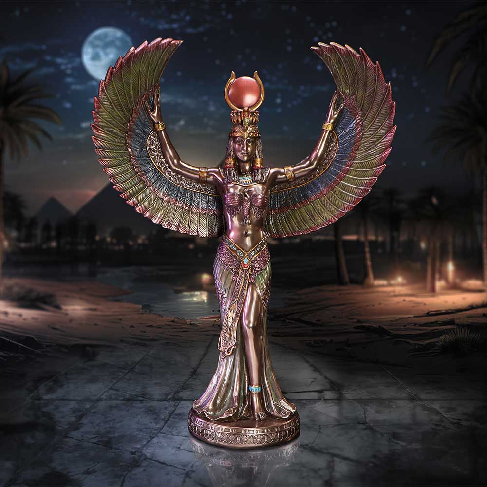 Graceful Isis Figurine  Embodiment of Magic, Wisdom, and Divinity