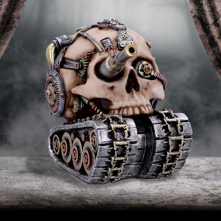 Techno Tank Steampunk Skull 16cm