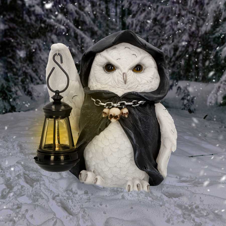 Reapers Flight Lantern Grim Reaper Owl Figurine 17cm