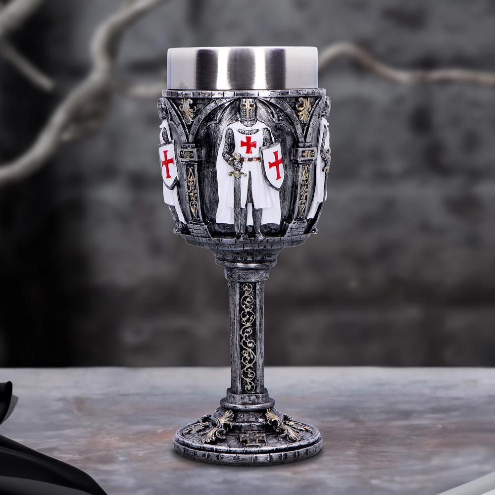 Valiant Medieval Knight Architectural Goblet