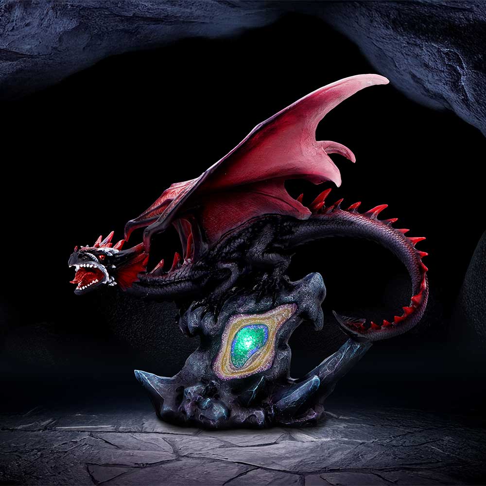 Leroux Large Dragon Figurine with LED Light Up Base