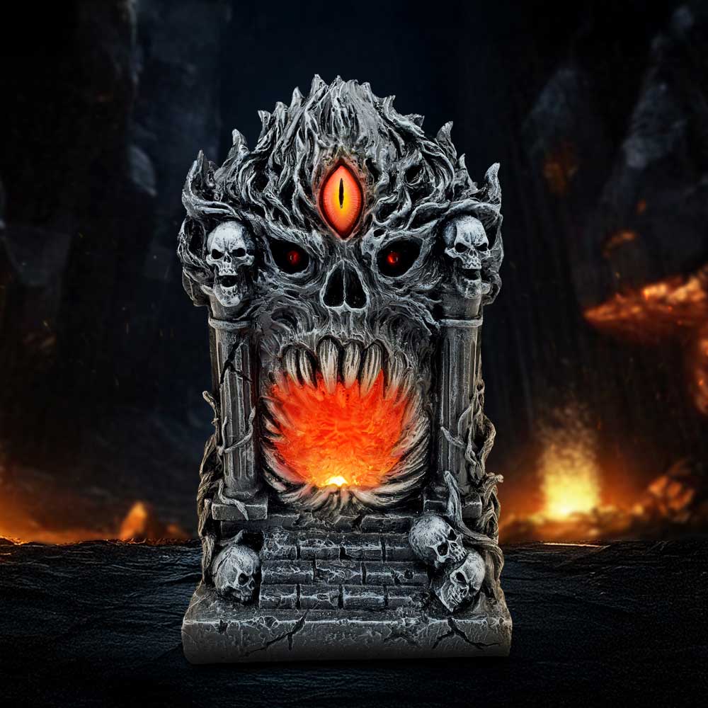 Gothic LED Skull Door to the Underworld 22cm