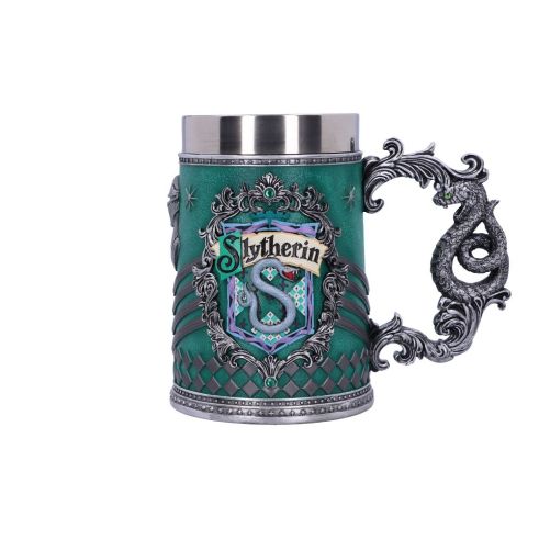  Nemesis Now Harry Potter Slytherin Hogwarts House Collectible  Tankard, 1 Count (Pack of 1), Green Silver